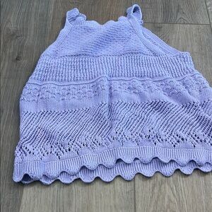 Old Navy Purple Camisole with Scalloped Hem